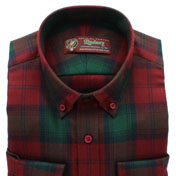 Shirt, Button Down, Wool, Lindsay Tartan